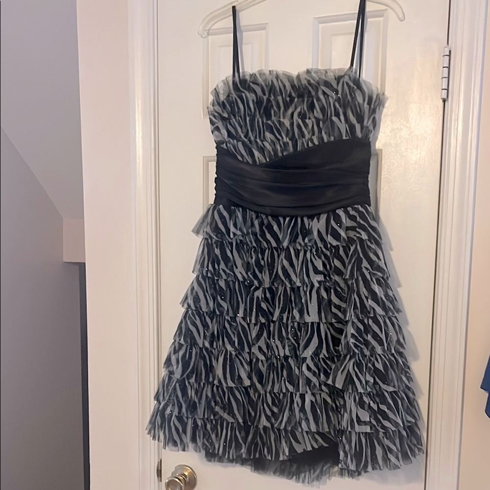 Stylish Black and Grey Dress